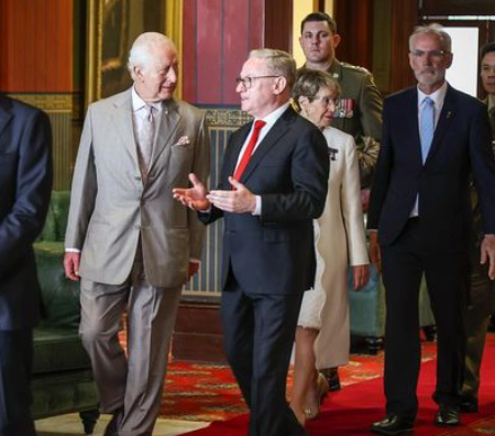 King Charles discusses democracy at legislative assembly