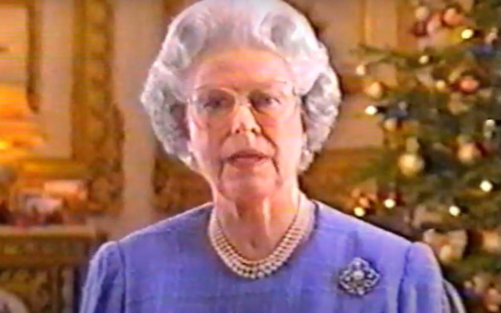 The Christmas broadcast made by Queen Elizabeth II in one of her most difficult years