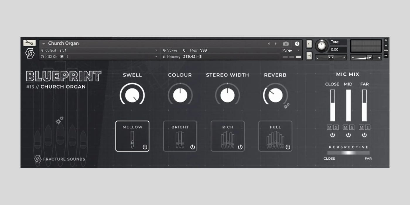 Fracture Sounds Drops FREE Blueprint: Church Organ Virtual for Kontakt Player